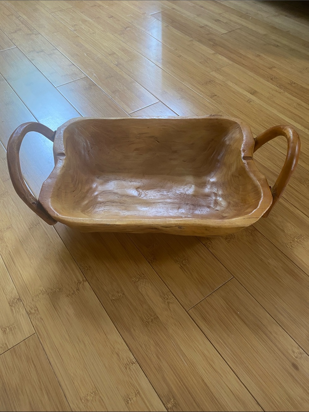 Beautiful hand carved  wooden bowl